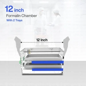 Jiya Formalin Chamber 12 inch with 2 Trays, 5mm Thick material